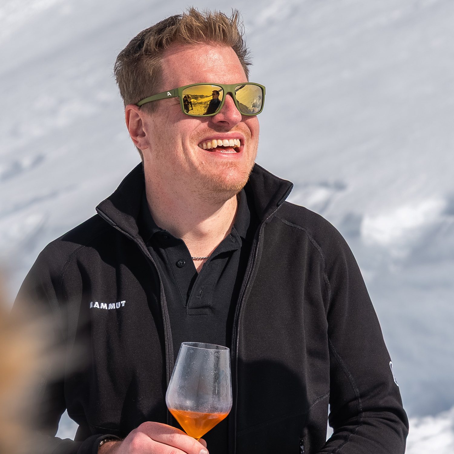 Fotograf Florian Steinweg am Rande eines Businessshootings in den Allgäuer Alpen.